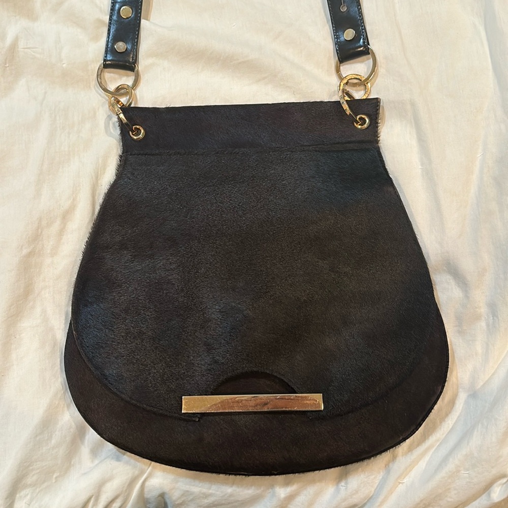 Vintage Loewe calf hair shoulder bag